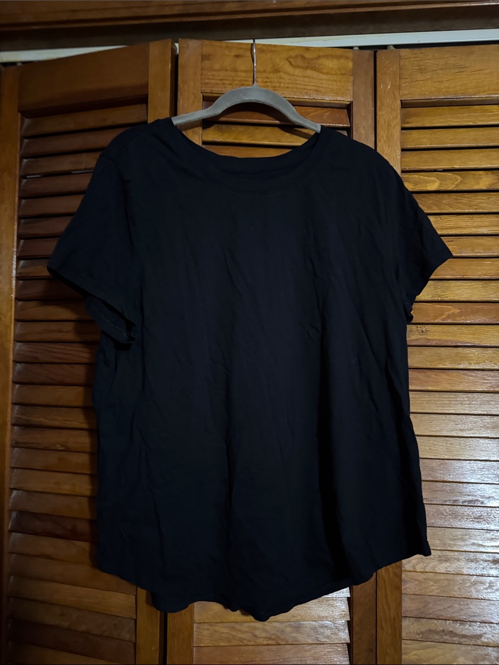 Old Navy Black Short Sleeve Cotton Tee